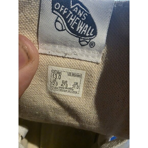 Size 13 - VANS Sk8-Hi CAP LX Reissue White Checkerboard 2018 Mens Sneakers - Picture 9 of 9